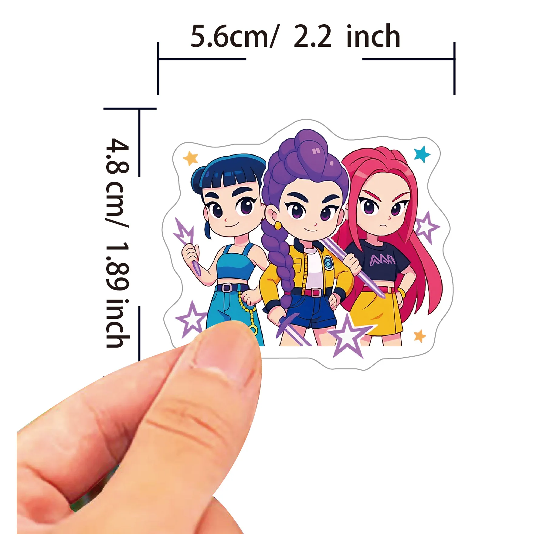 60Pcs Anime Girls Lumi Mila Zo - Skateboard ulasan dan harga