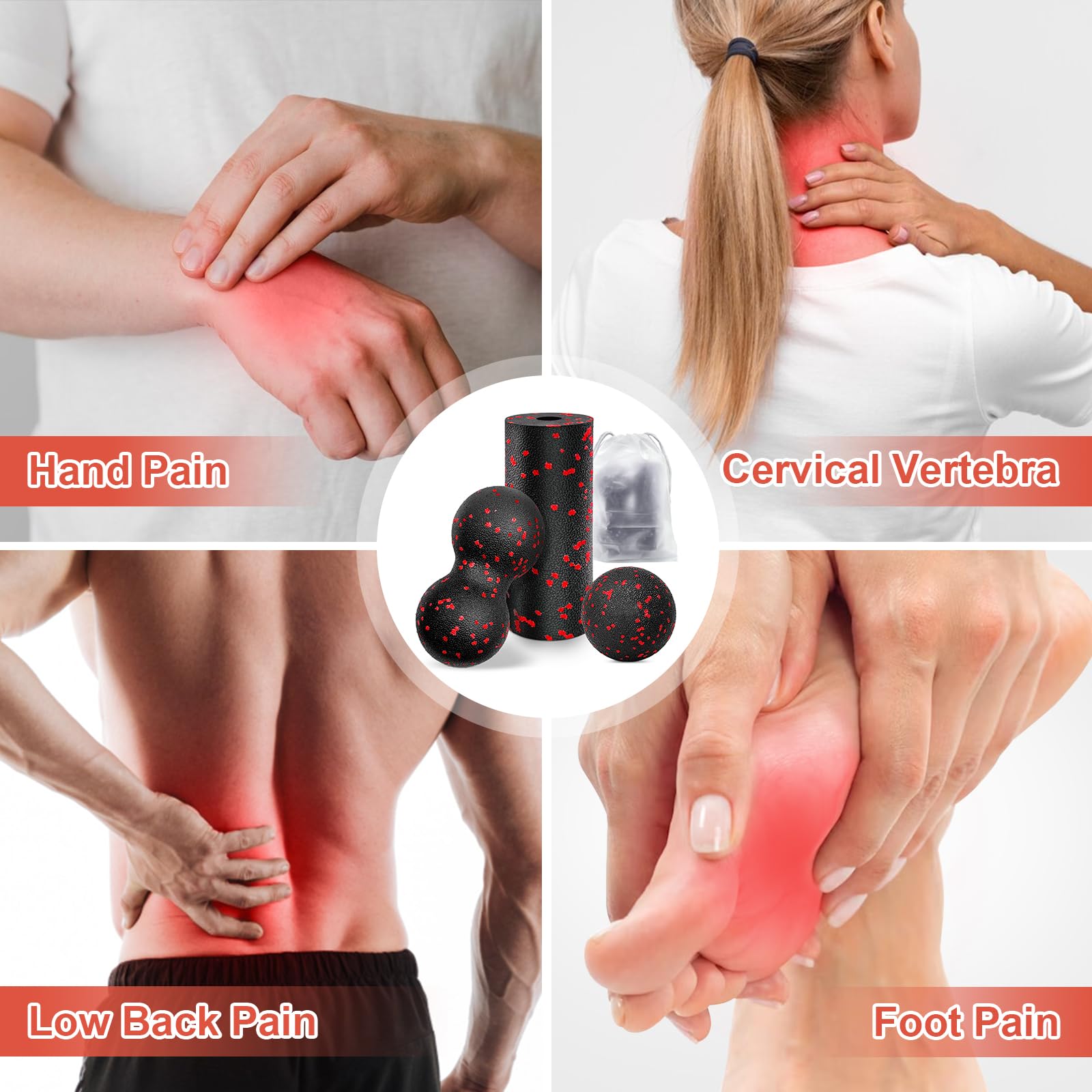 Hollow Yoga Roller Massage Pea - Gym Ball ulasan dan harga