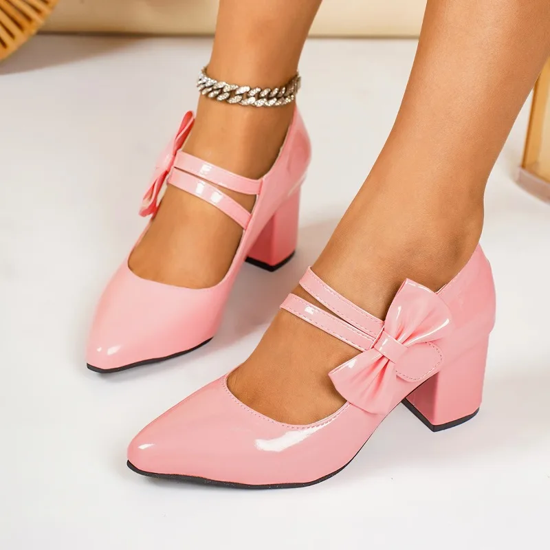 Women Pointed Toe Block Party  - Resistance Band ulasan dan harga