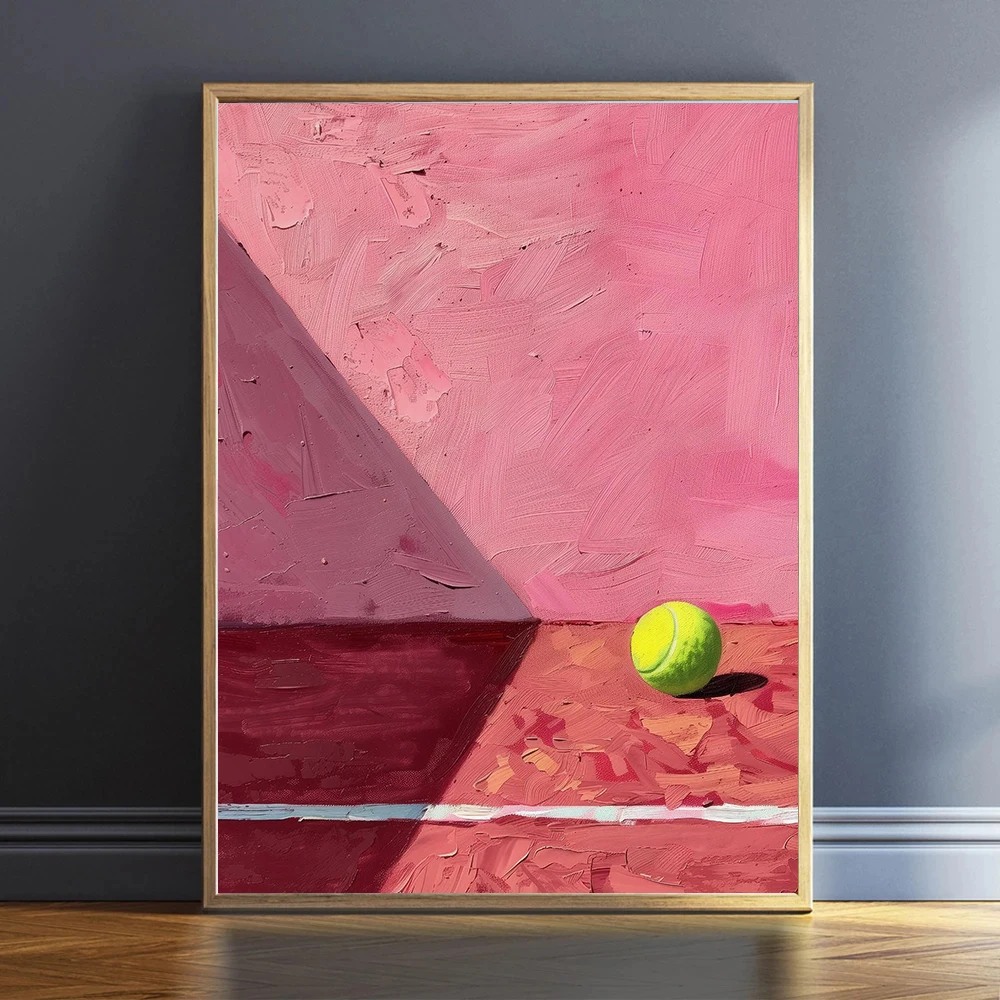 Modern Minimalist Tennis Motio - Sports Equipment Poster ulasan dan harga