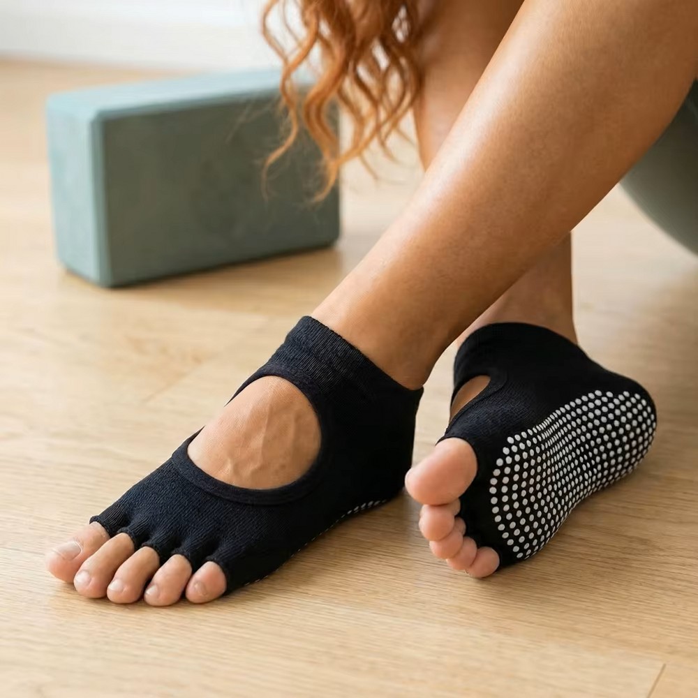 Backless Five Toe Yoga Socks O - Yoga Mat ulasan dan harga